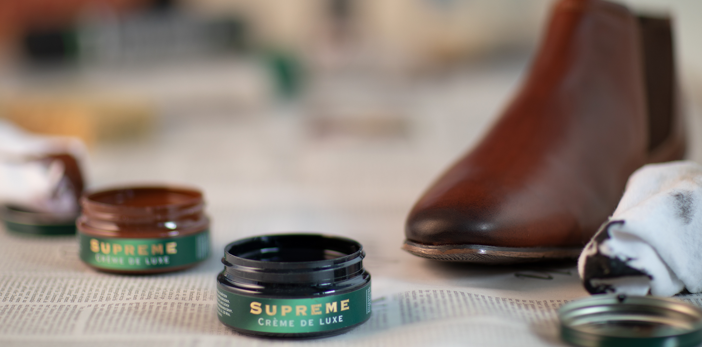 multi color shoe polish